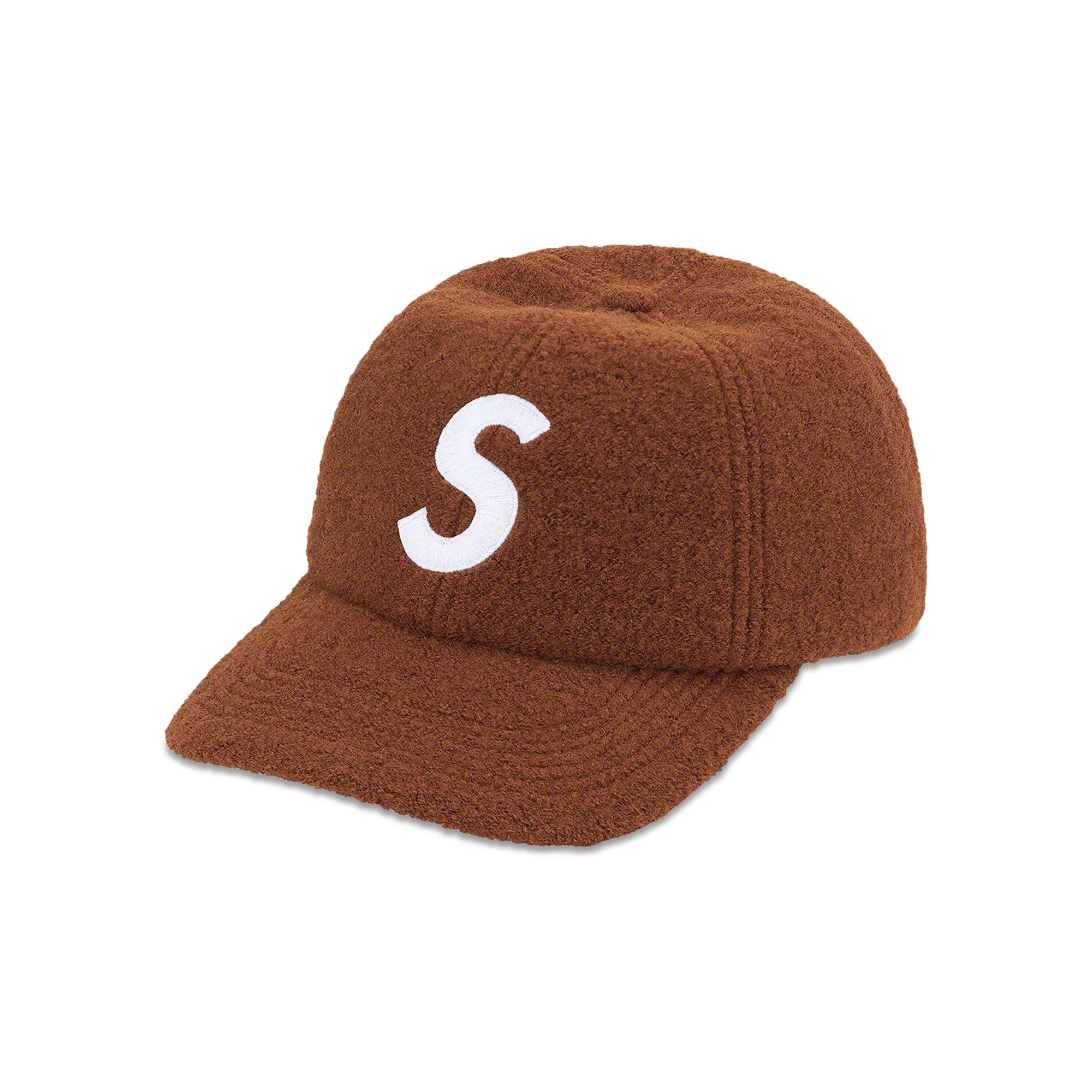 Supreme Boiled Wool S Logo 6-Panel 'Brown' - 1