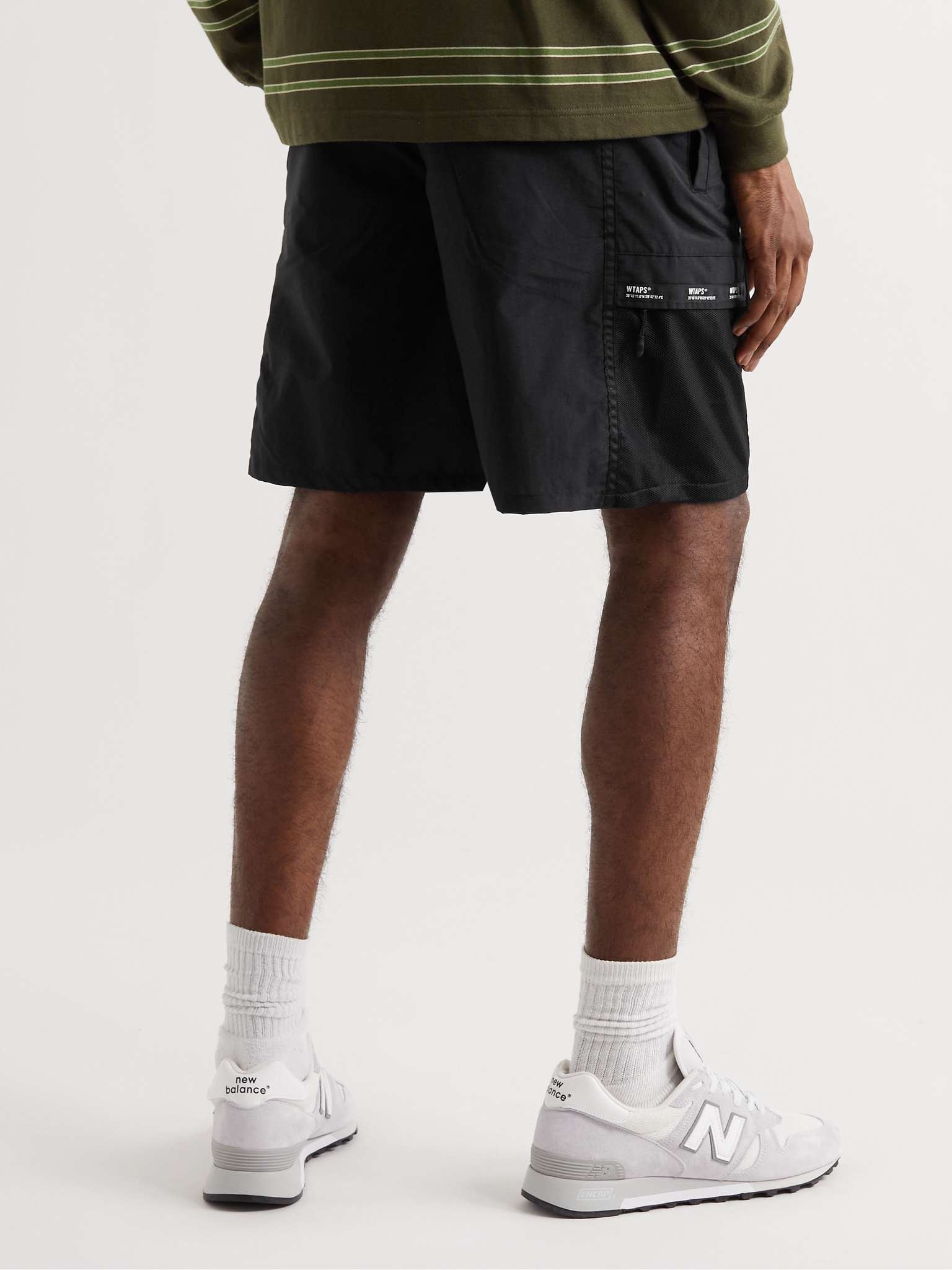 Belted Nylon-Taffeta Cargo Shorts - 4