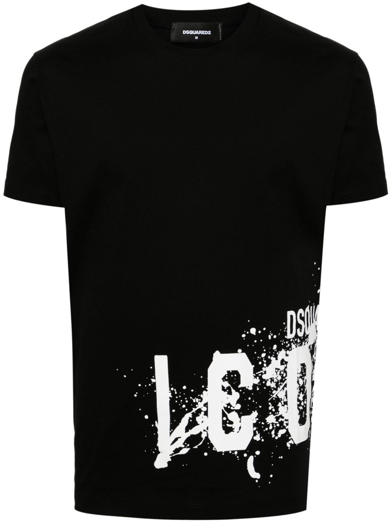 Icon-print cotton T-shirt - 1