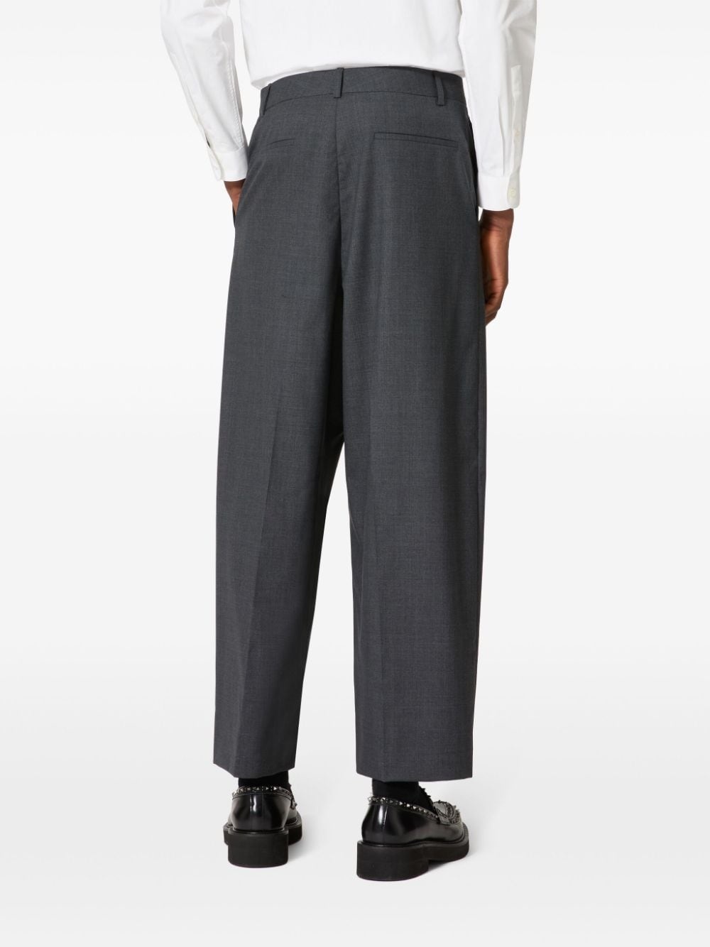 virgin wool-blend trousers - 4