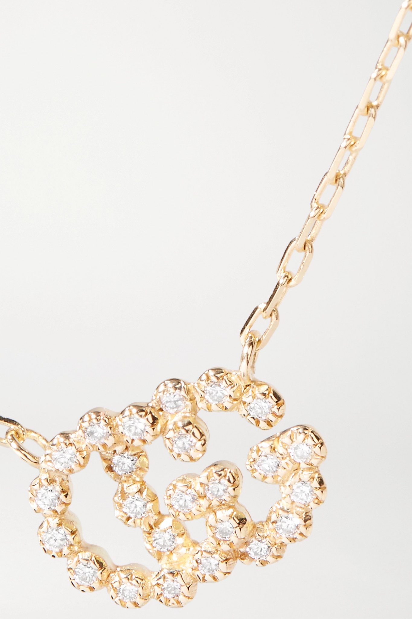 18-karat gold diamond necklace - 4