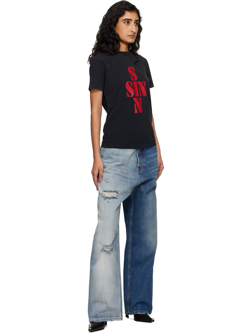 VETEMENTS Blue Degrade Effect Jeans outlook