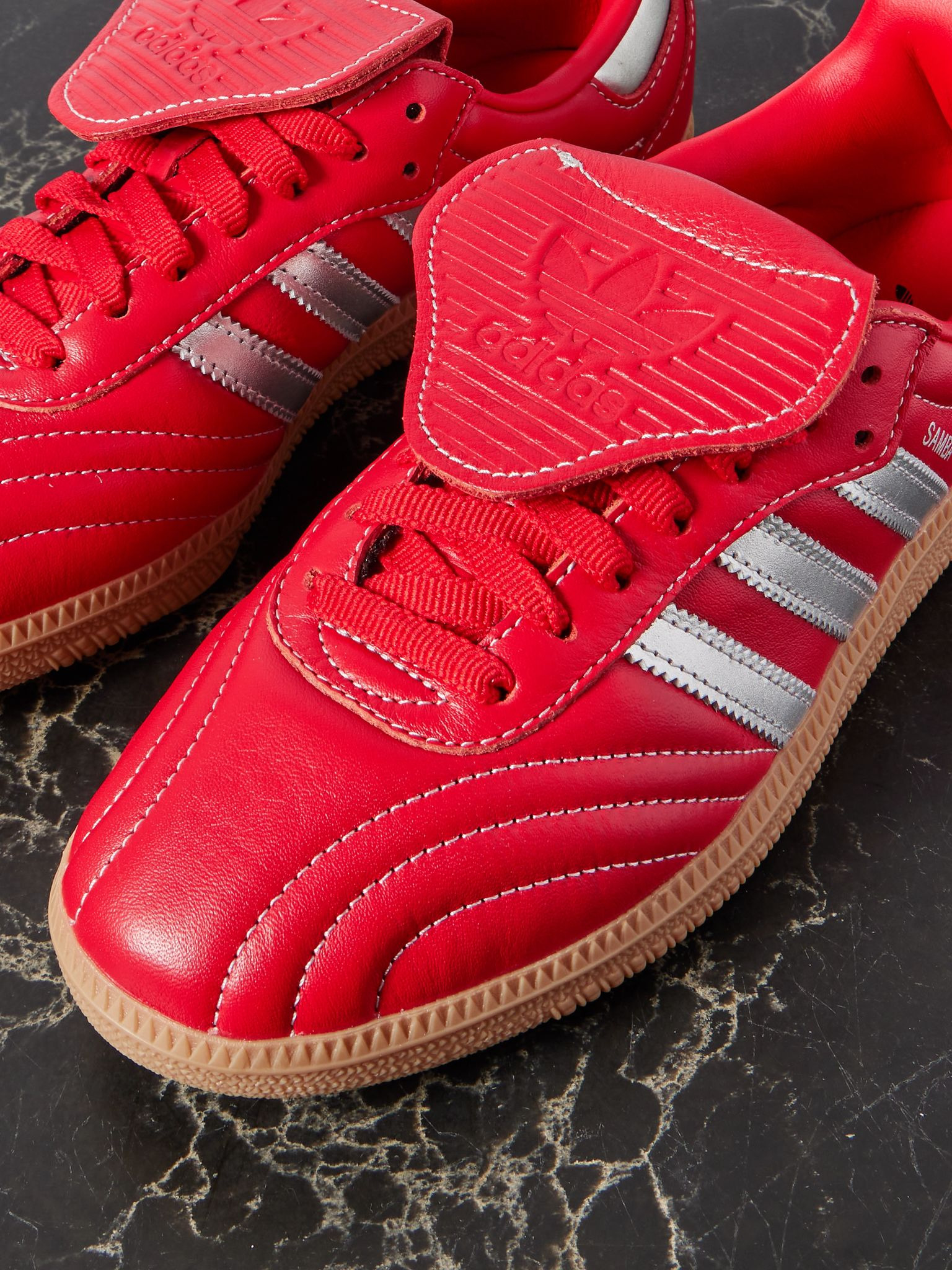 Samba LT leather sneakers Red - 4