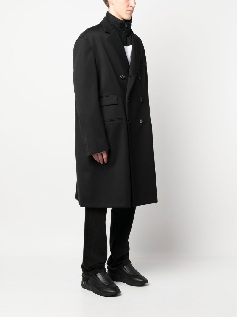 double-breasted oversize coat - 3