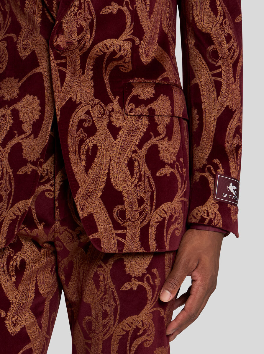 SINGLE-BREASTED PAISLEY BLAZER - 2