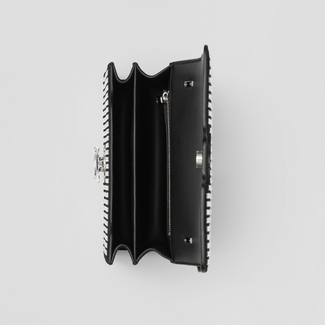 Crystal-embellished Leather Small TB Bag - 4