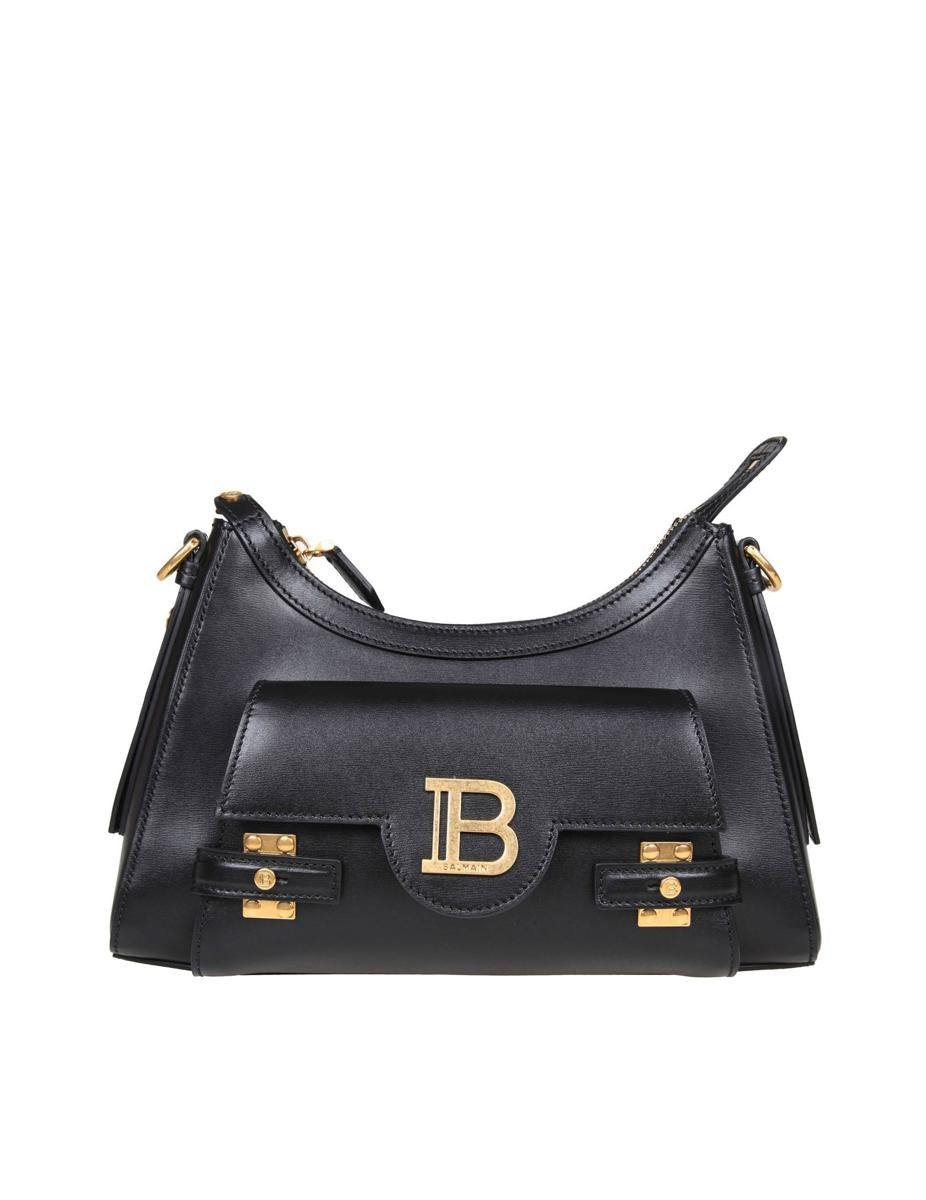 BALMAIN LEATHER SHOULDER BAG - 5