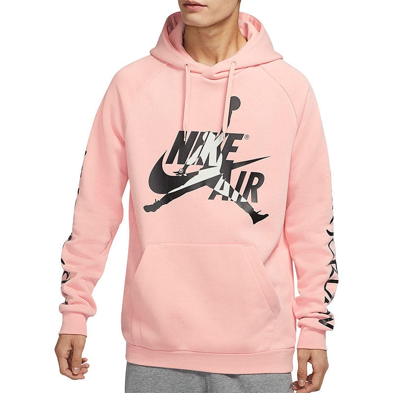 Air Jordan Alphabet Logo Pullover Hooded Fleece Pink DH9505-648 - 4