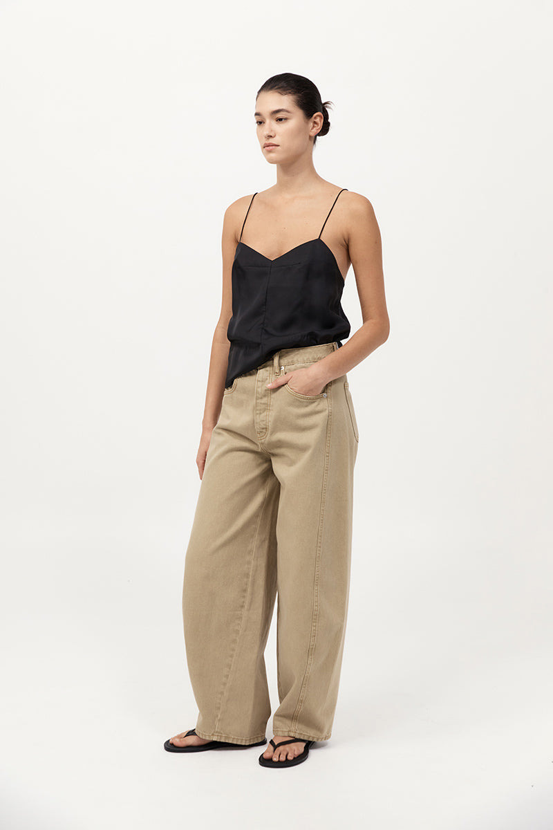 Silk Twill Cami - Black - 5