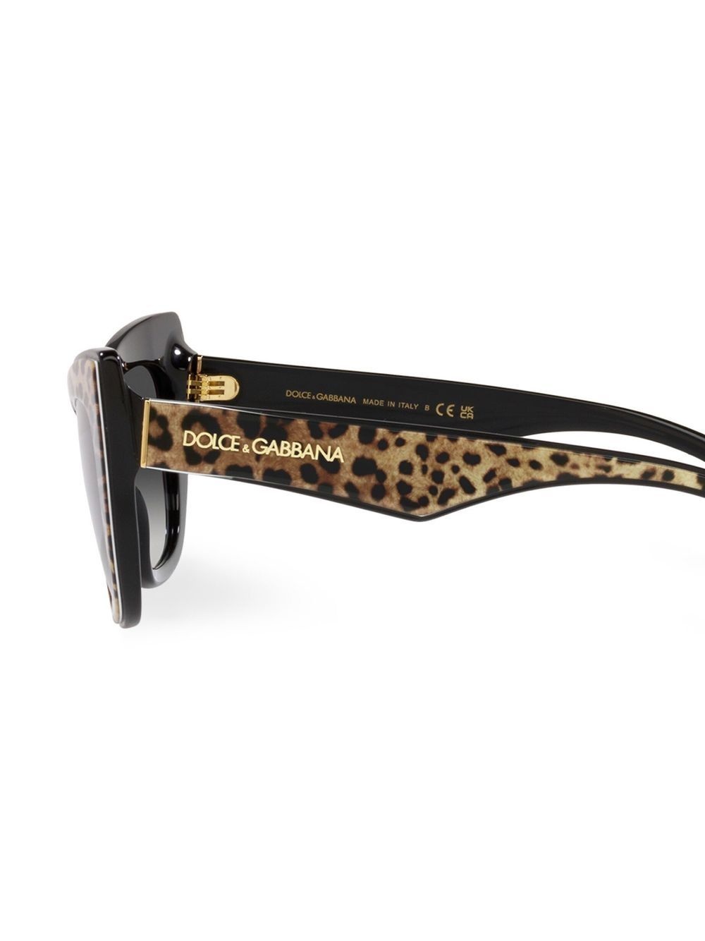 leopard-print tinted sunglasses - 3