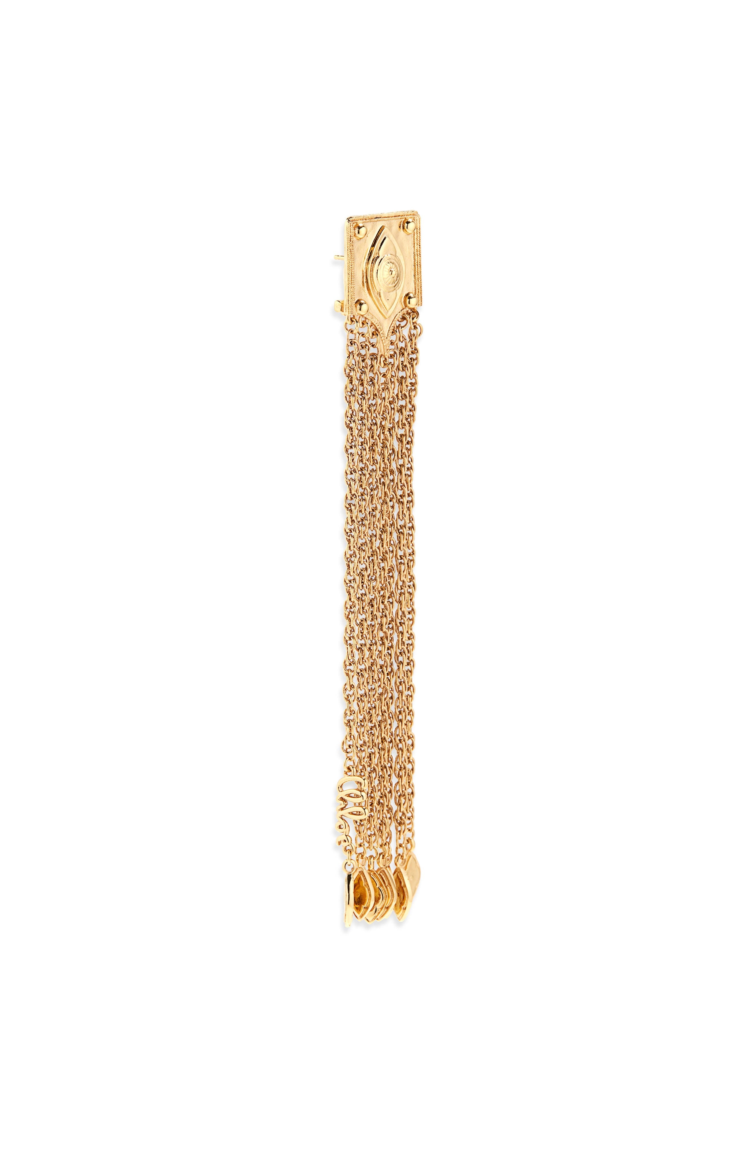 Chloé Amulet Fringe Earrings in Vintage Gold at Nordstrom - 4