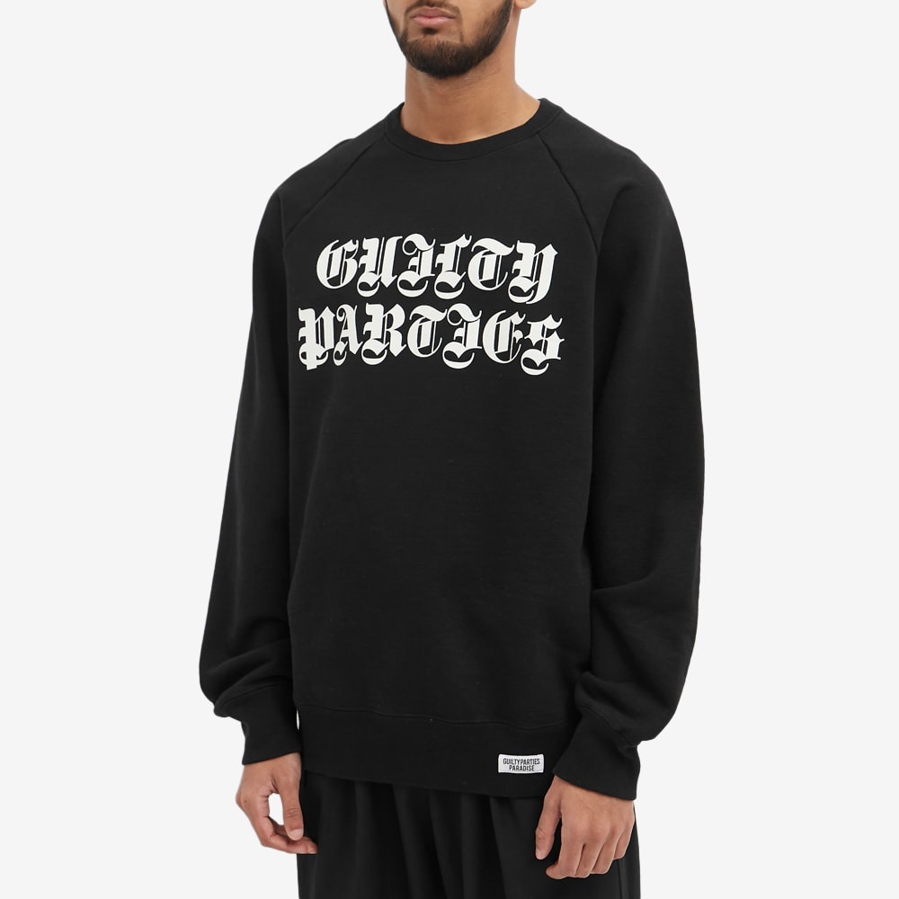 Wacko Maria Washed Heavy Weight Crew Sweat Shirt - 4