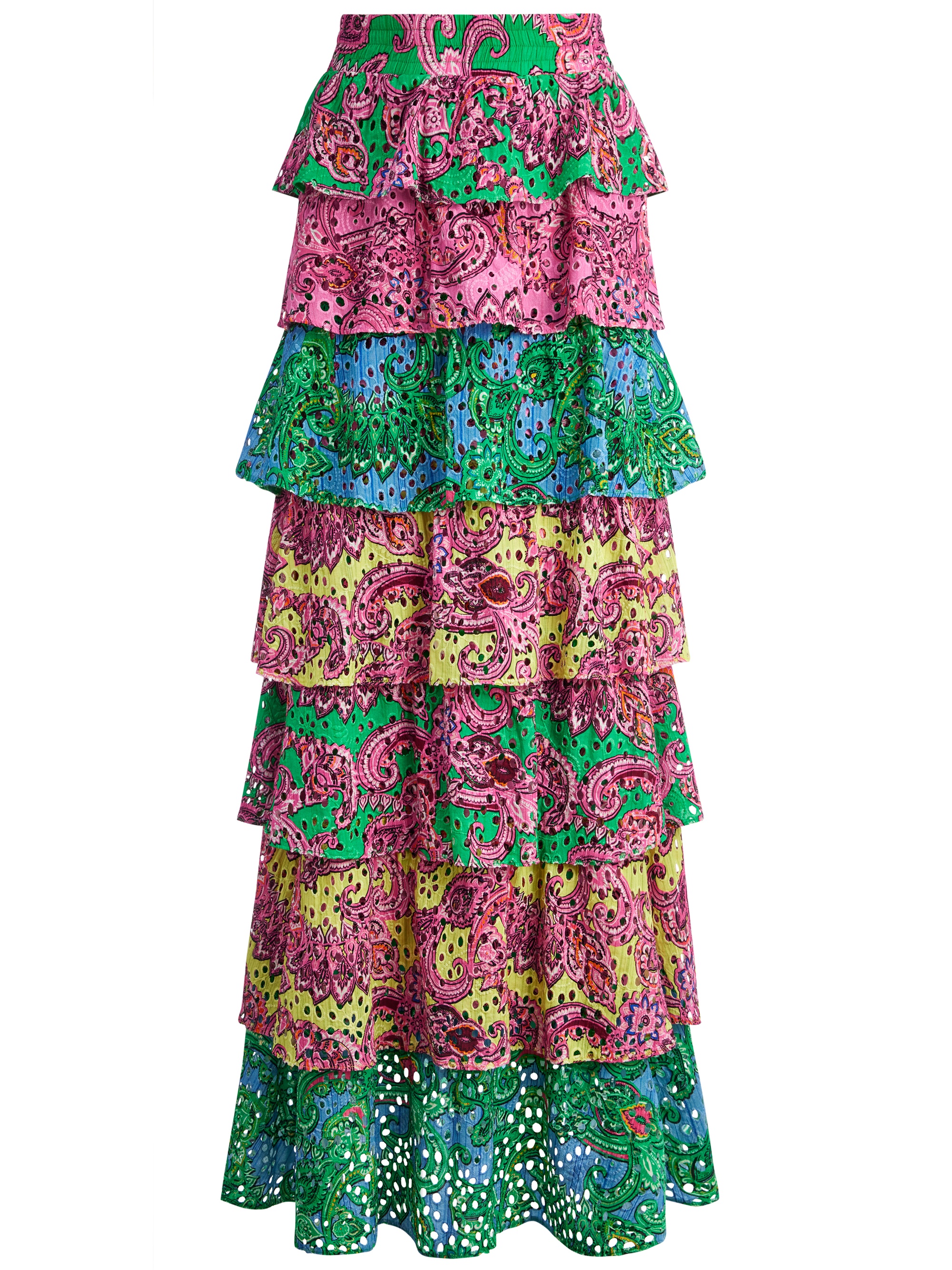 JIA TIERED RUFFLE SKIRT - 1