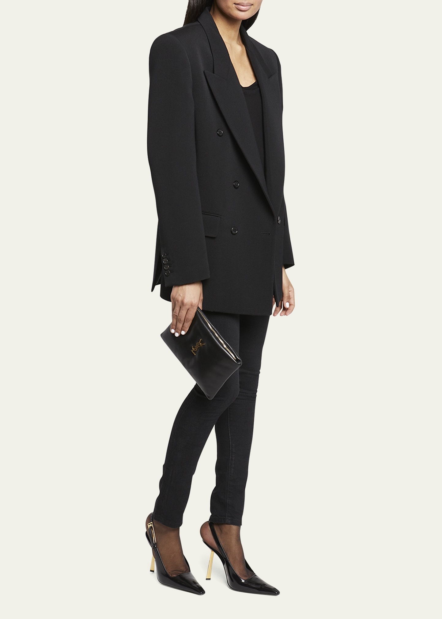 YSL Small Pillow Pouch Clutch Bag - 2