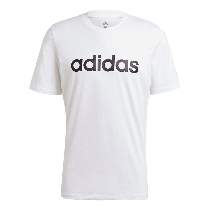 adidas MENS Lin Sports Crew-neck Short Sleeve White GL0058 - 1