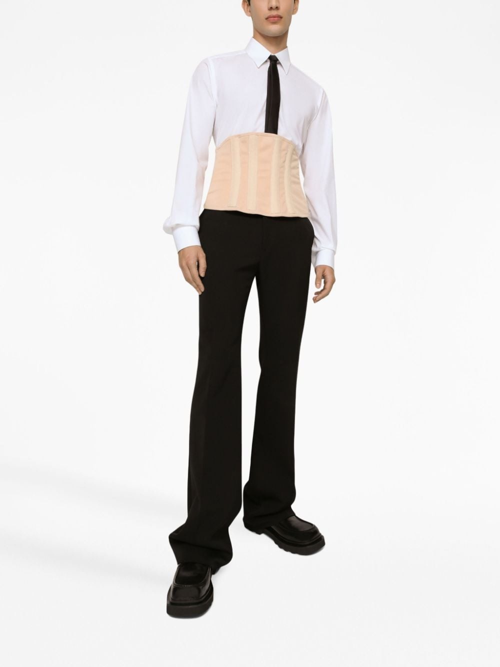 pressed-crease wool trousers - 2
