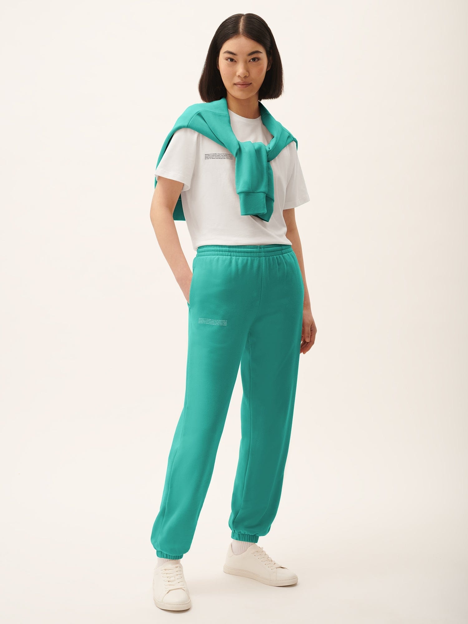 Womens 365 Midweight Track Pants - Malachite Green - 2