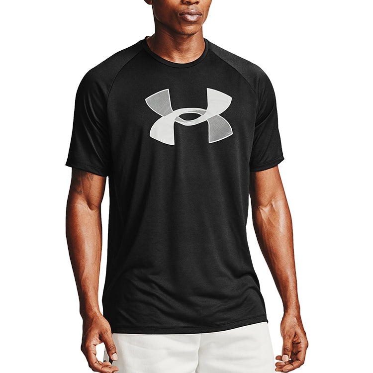Under Armour Big Logo Tech Short Sleeve T-Shirt 'Black Grey' 1357234-001 - 3