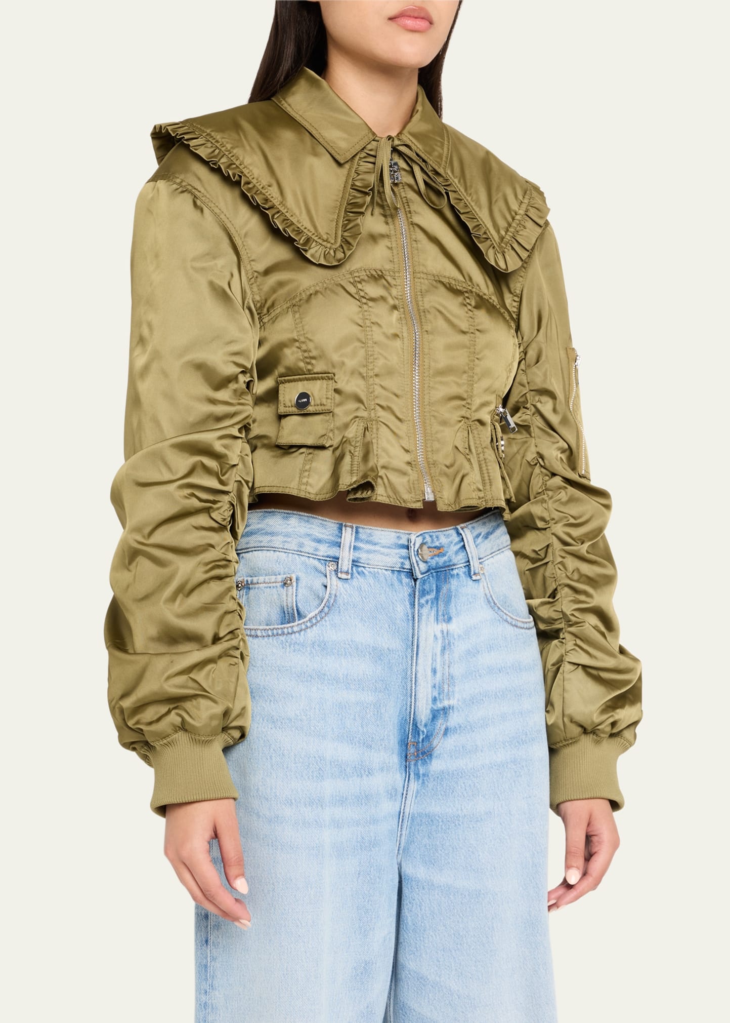 Duchesse Nylon Fitted Jacket - 4