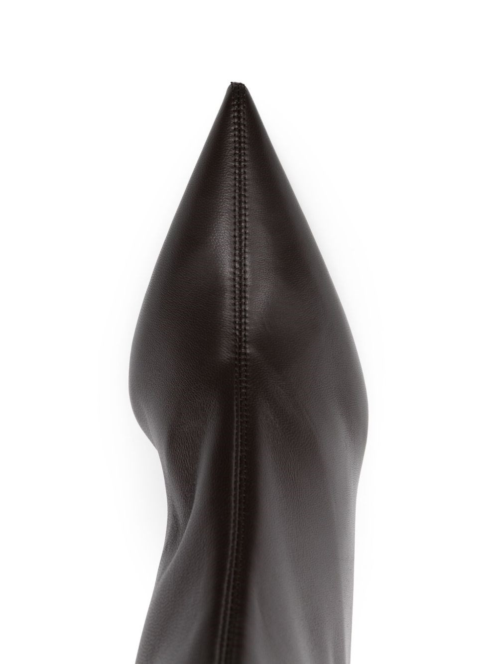 Leather heel boots - 4