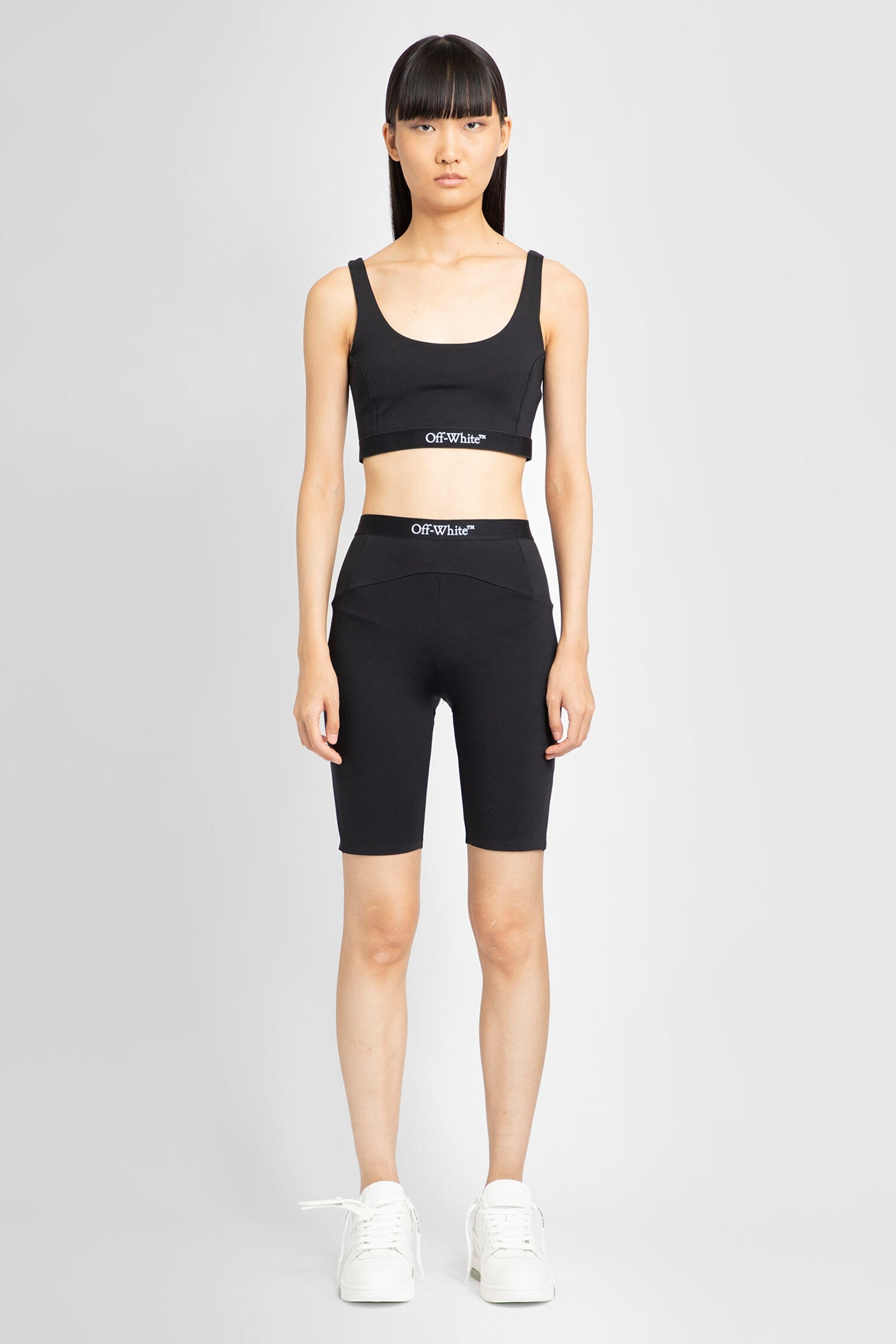 OFF-WHITE WOMAN BLACK SHORTS - 4