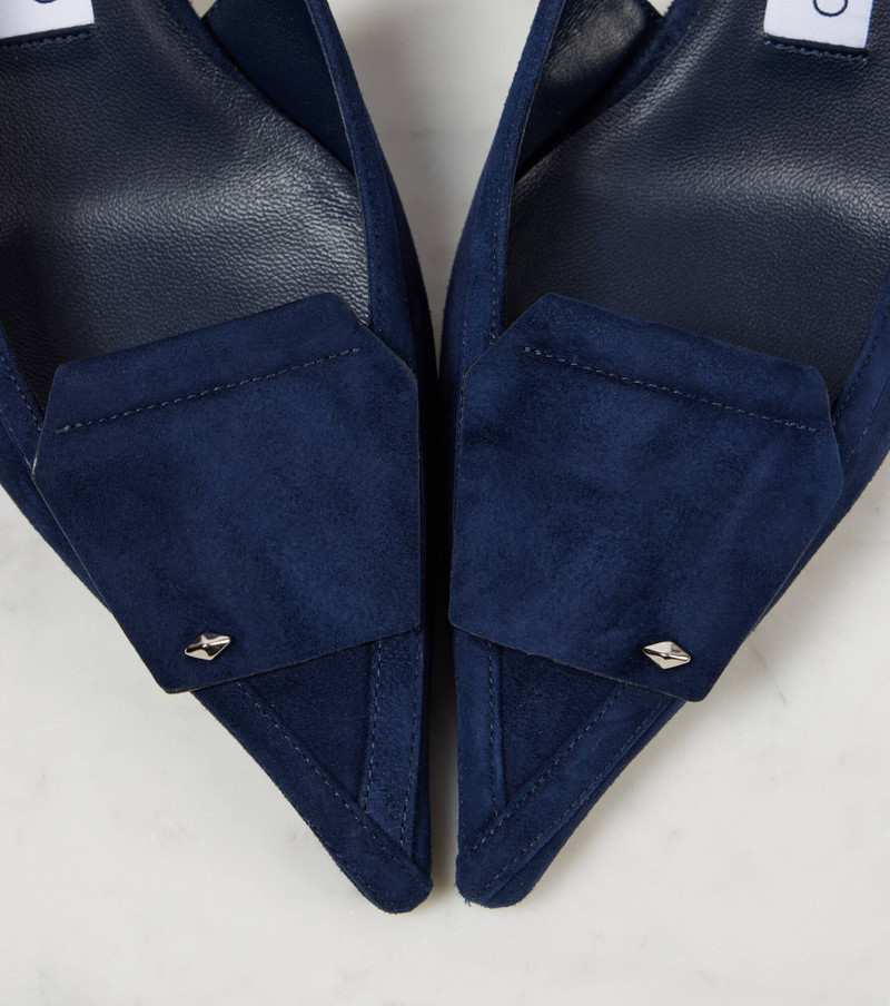 Frances 60 suede slingback pumps 5