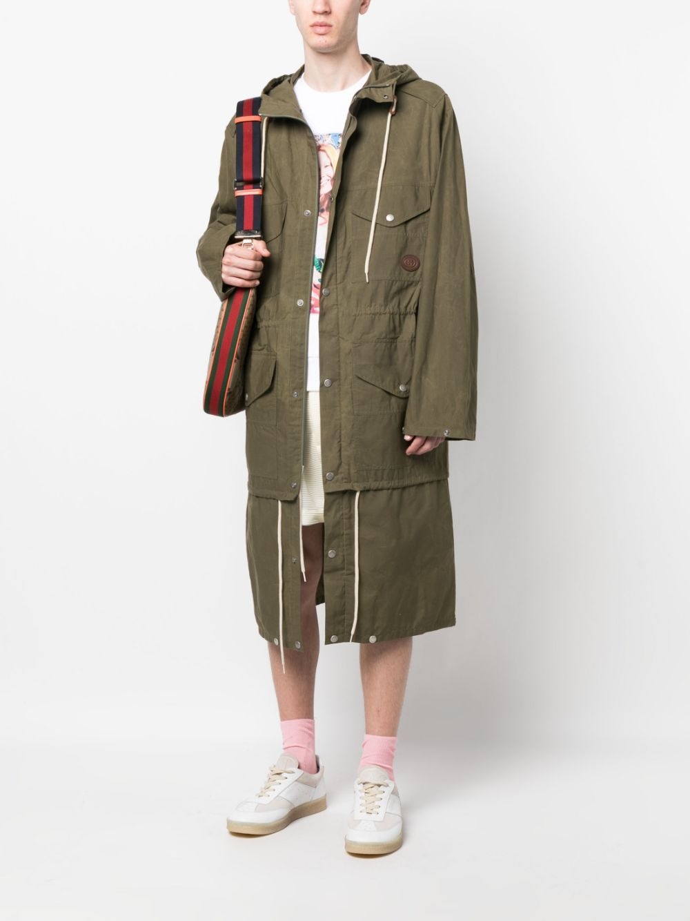 waxed hooded parka - 2