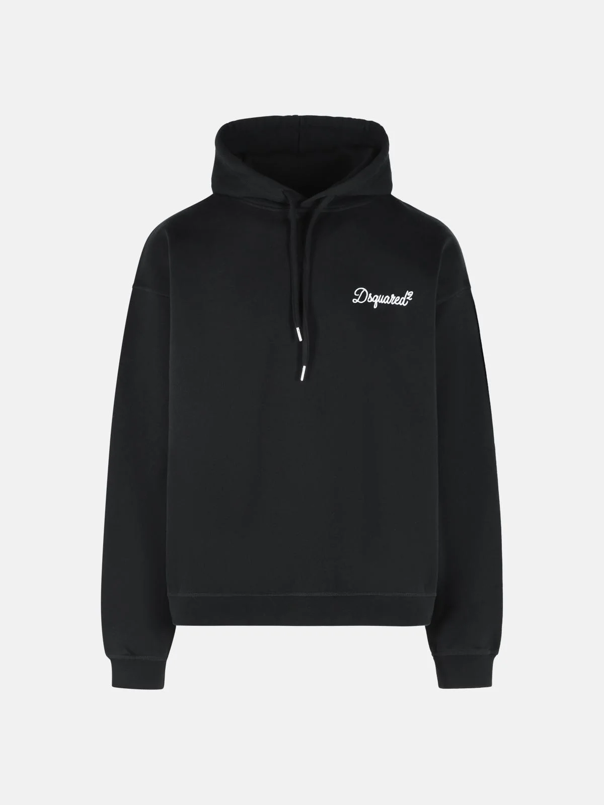 BLACK COTTON SWEATSHIRT - 1