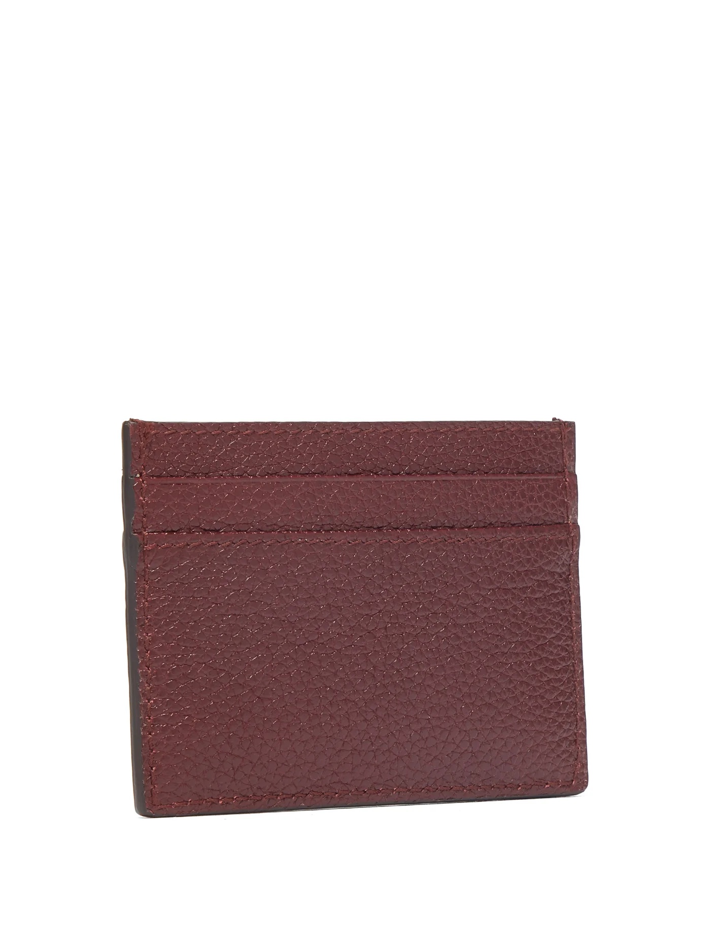 Zumi grained-leather cardholder - 2