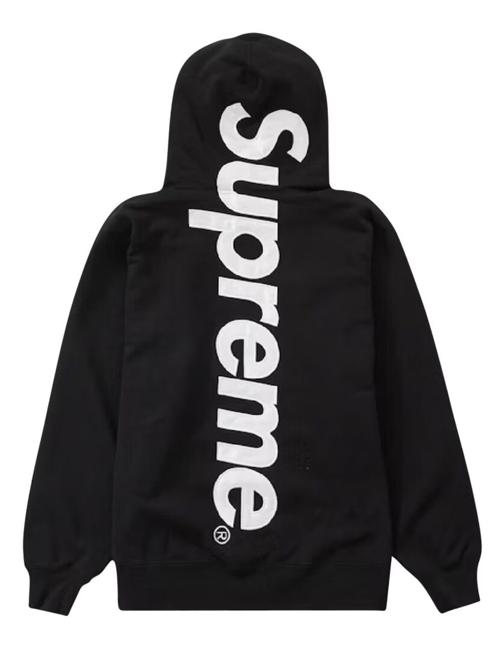 satin-appliquÃ© hoodie - 2