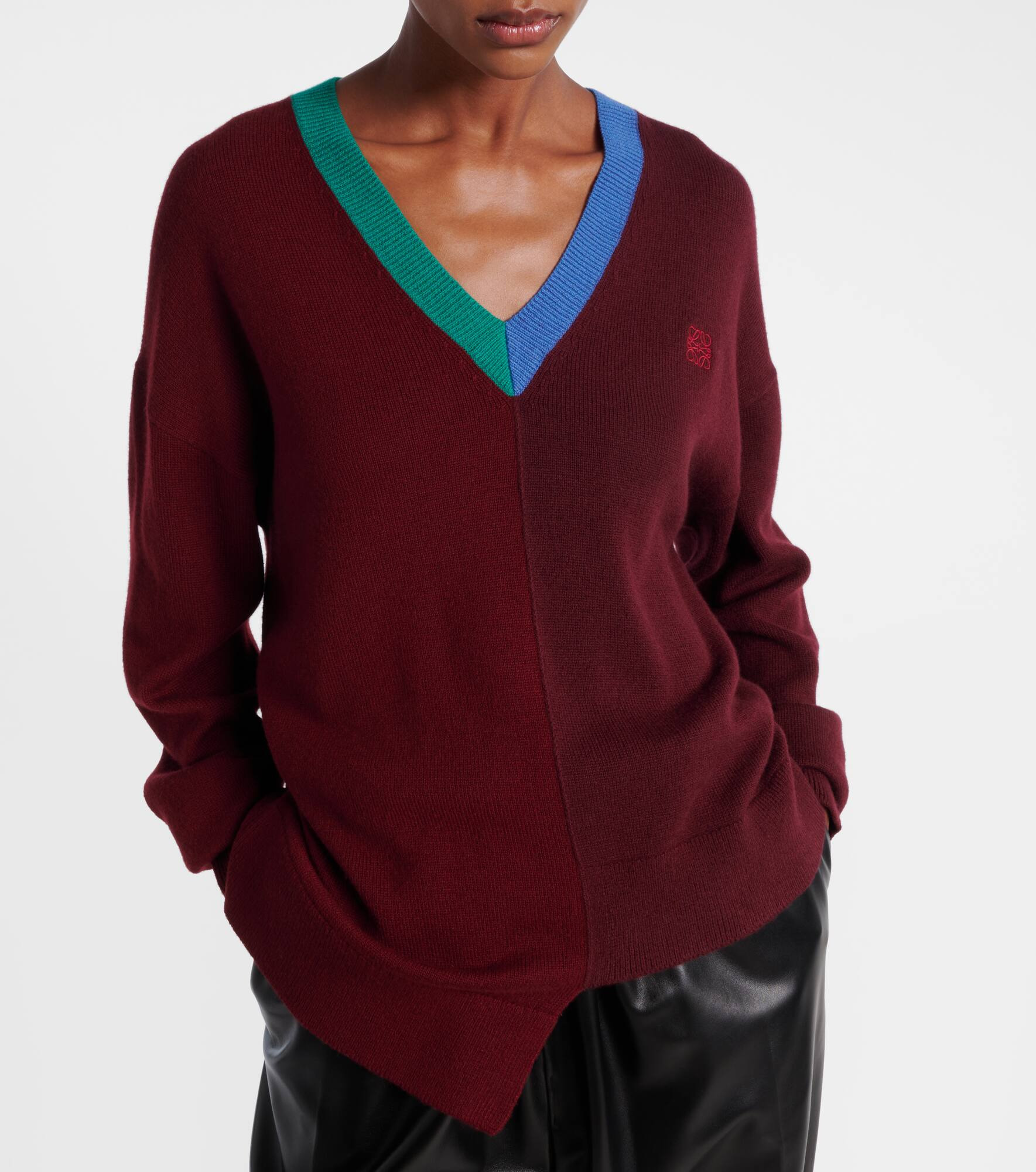 Anagram asymmetric wool-blend sweater - 6