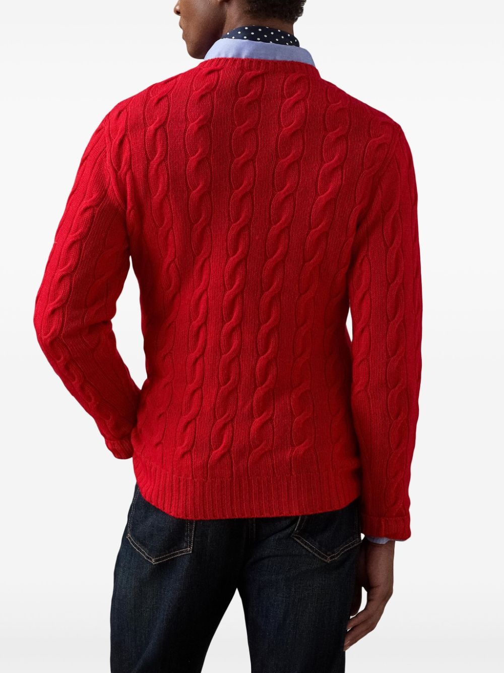 cable-knit cashmere sweater - 3