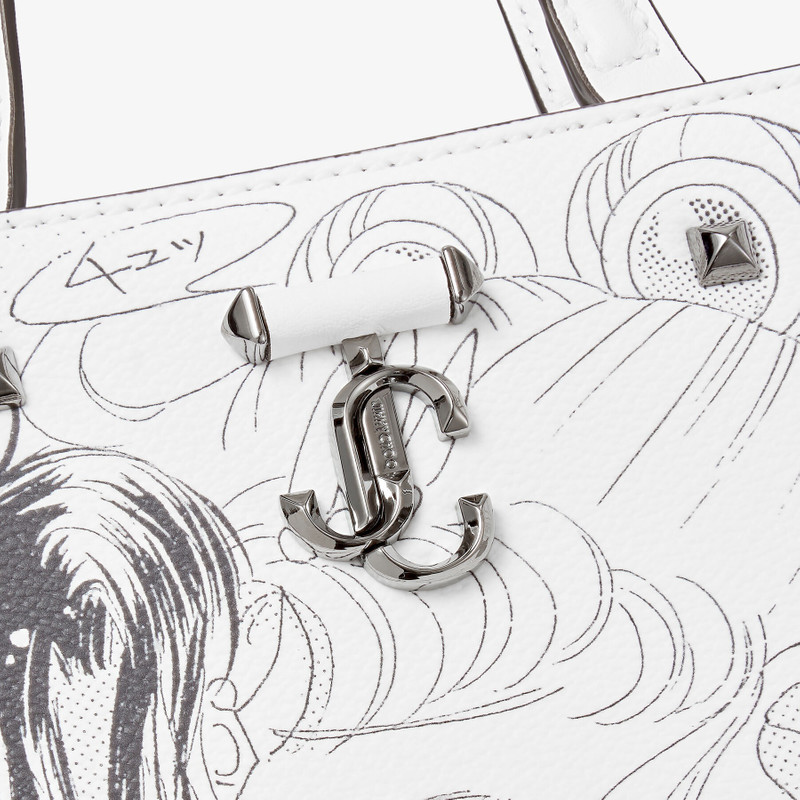 Sailor Moon & Tuxedo Mask Varenne Tote S
Monochrome Manga Printed PU Leather Tote Bag 5