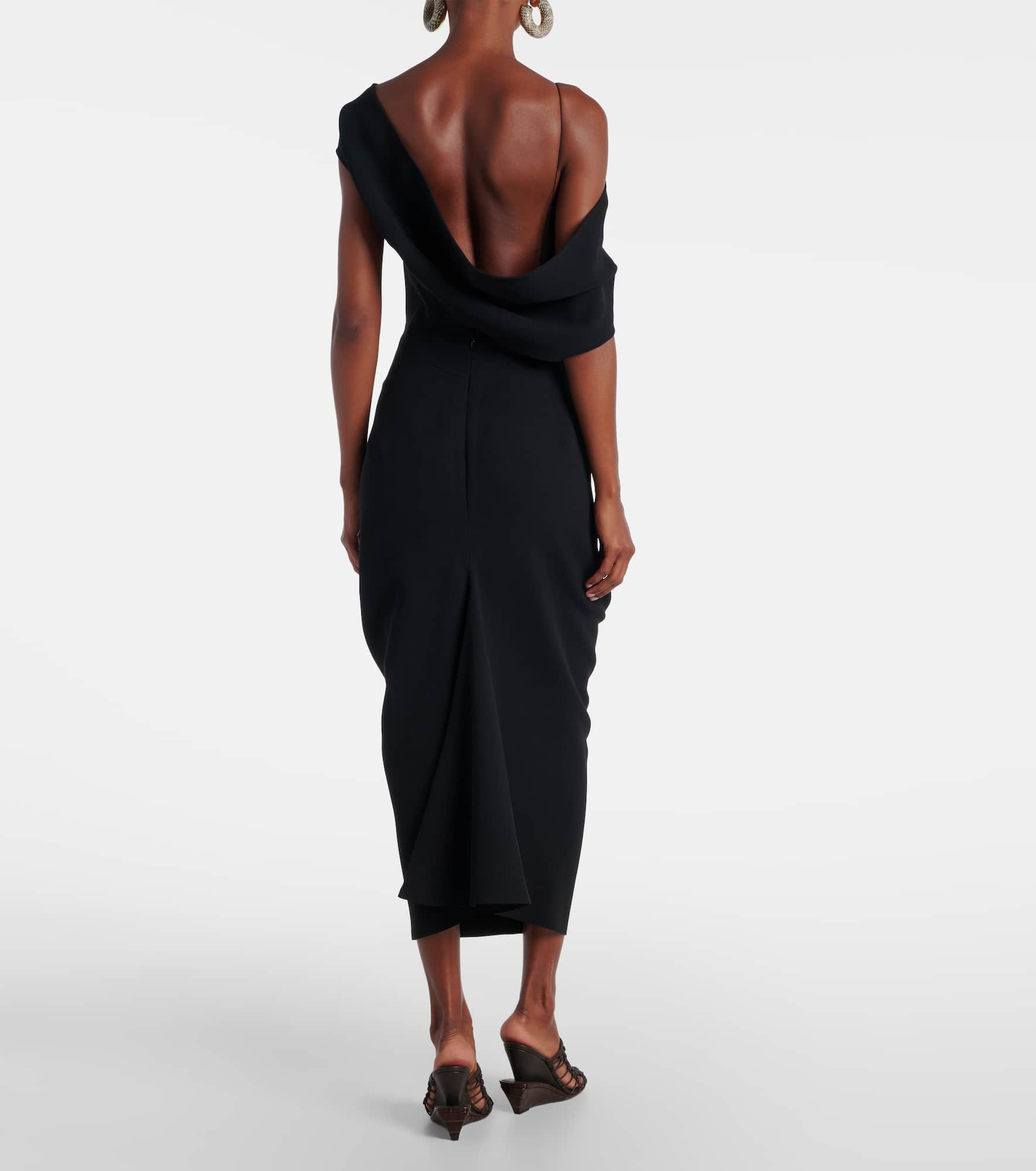 One-shoulder midi dress - 3