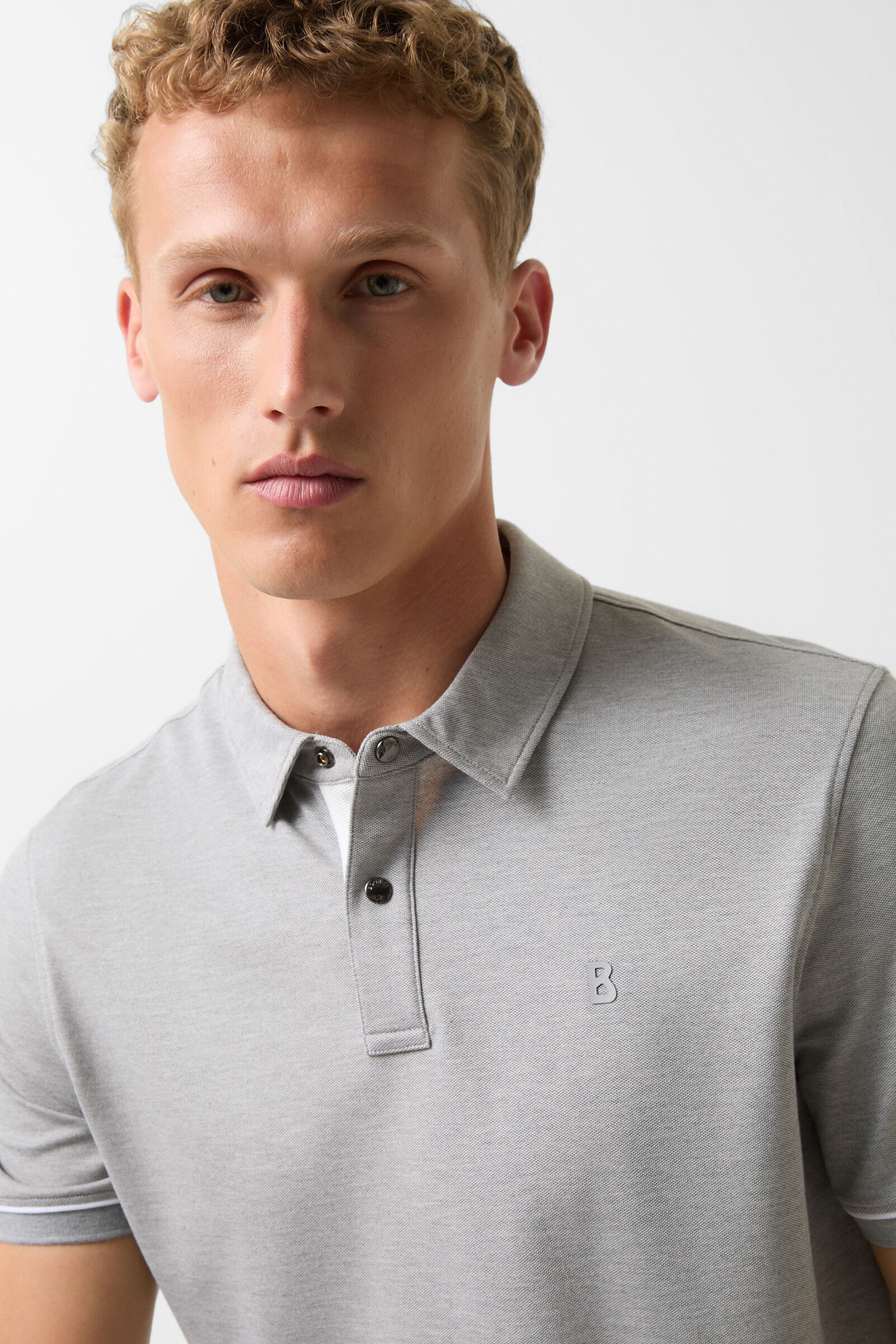 Timo polo shirt in Light gray - 4