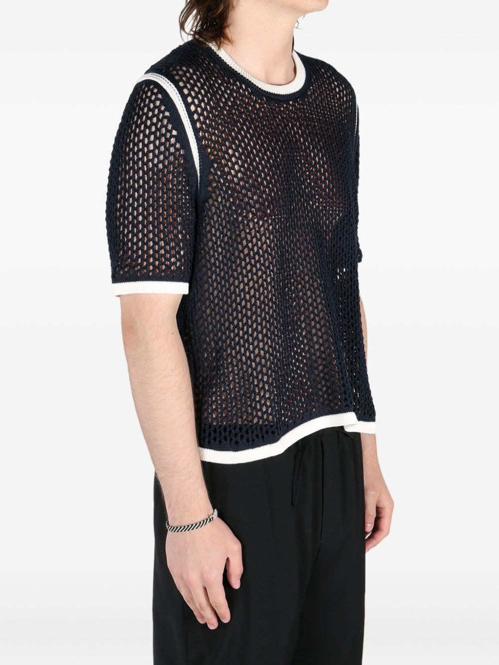 x Wales Bonner crochet T-shirt - 3