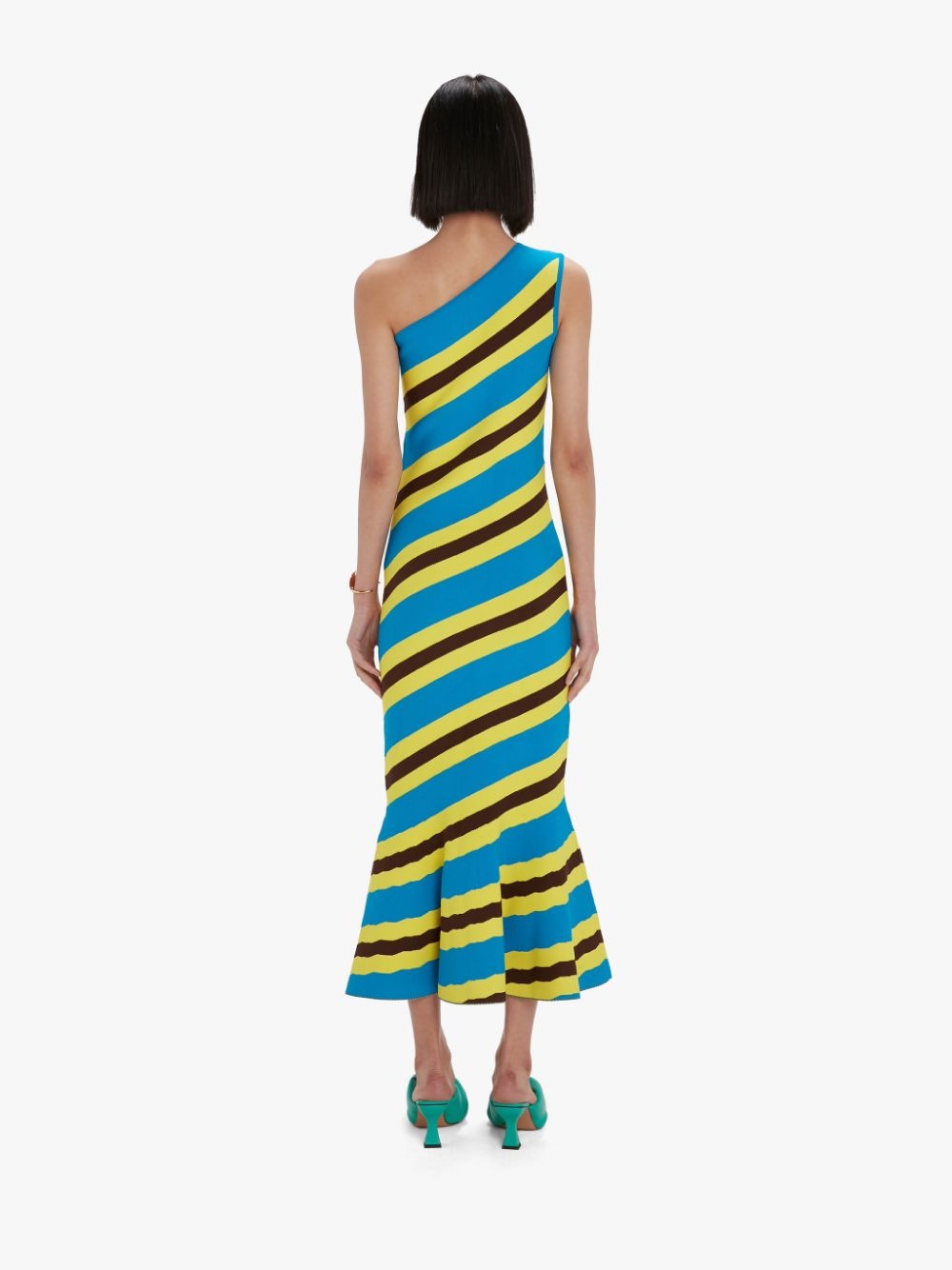 ONE SHOULDER MIDI DRESS - 4