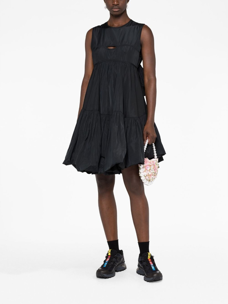 CECILIE BAHNSEN Divya bow-embellished faille minidress outlook