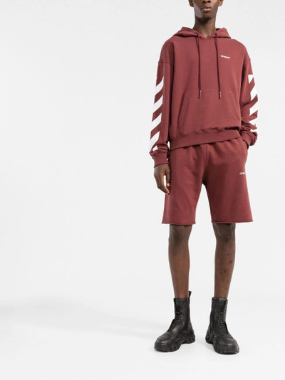 Off-White Arrows-motif cotton track shorts outlook