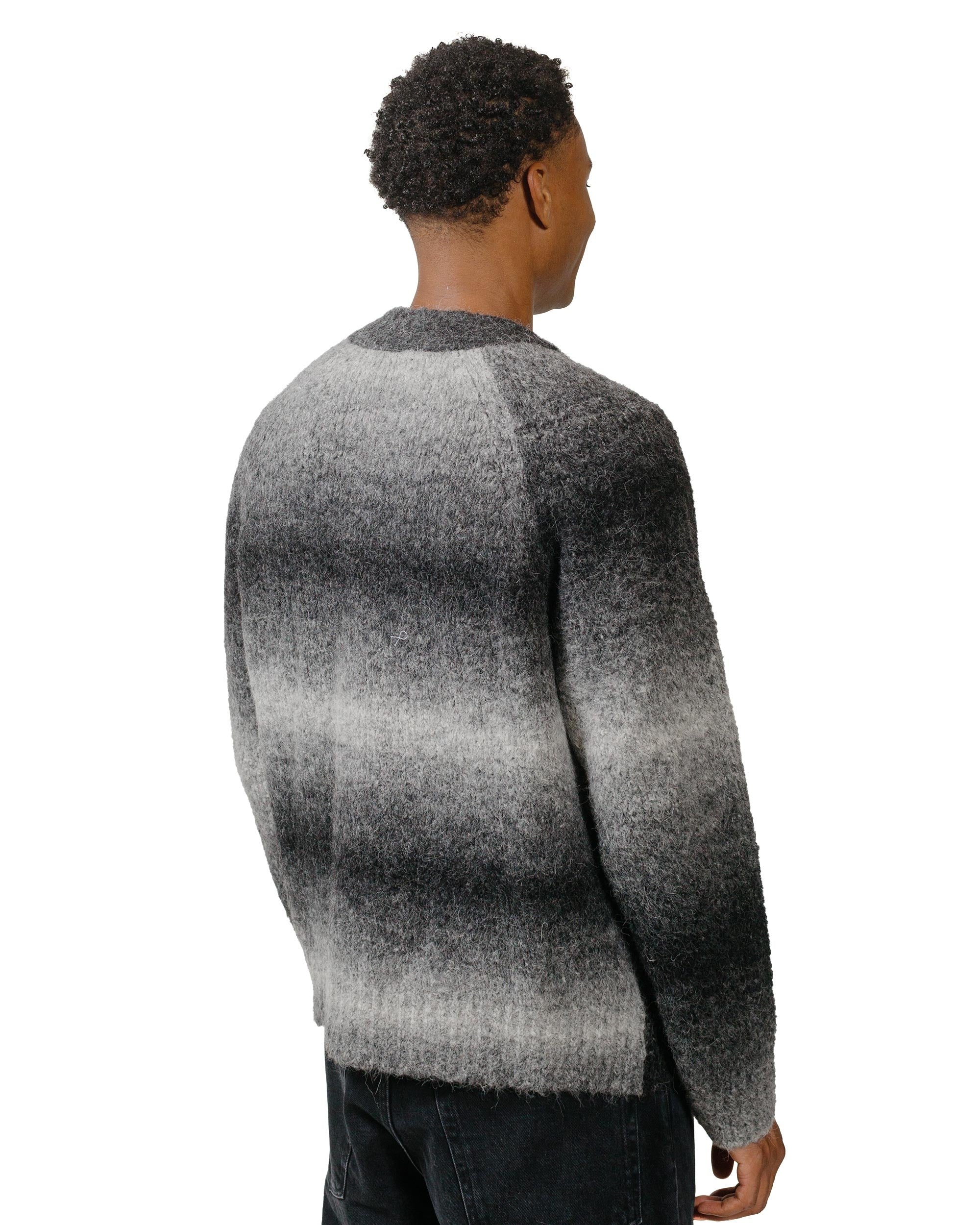 Ombre Zip Cardigan Black - 3