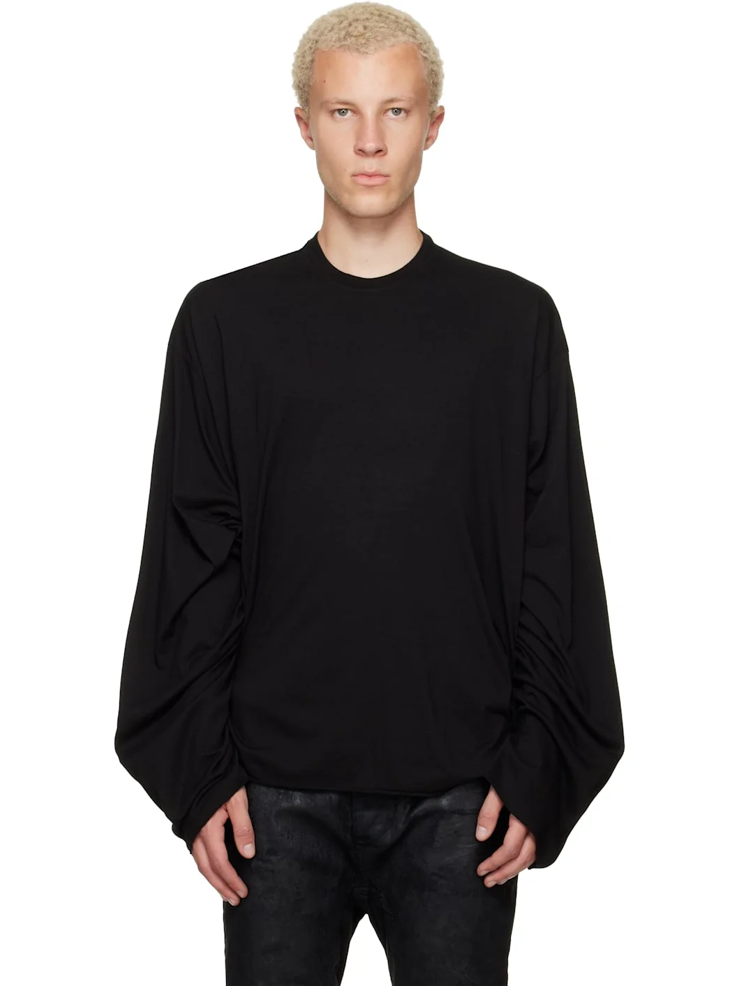 Black Long Sleeve Over T-shirt - 1