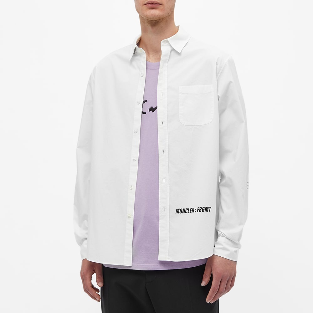 7 Moncler FRGMT Hiroshi Fujiwara Logo Poplin Shirt - 4