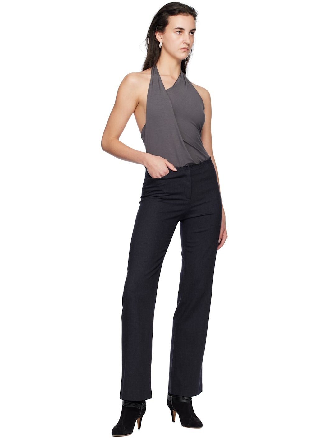 paloma wool Gray Livia Bodysuit | REVERSIBLE