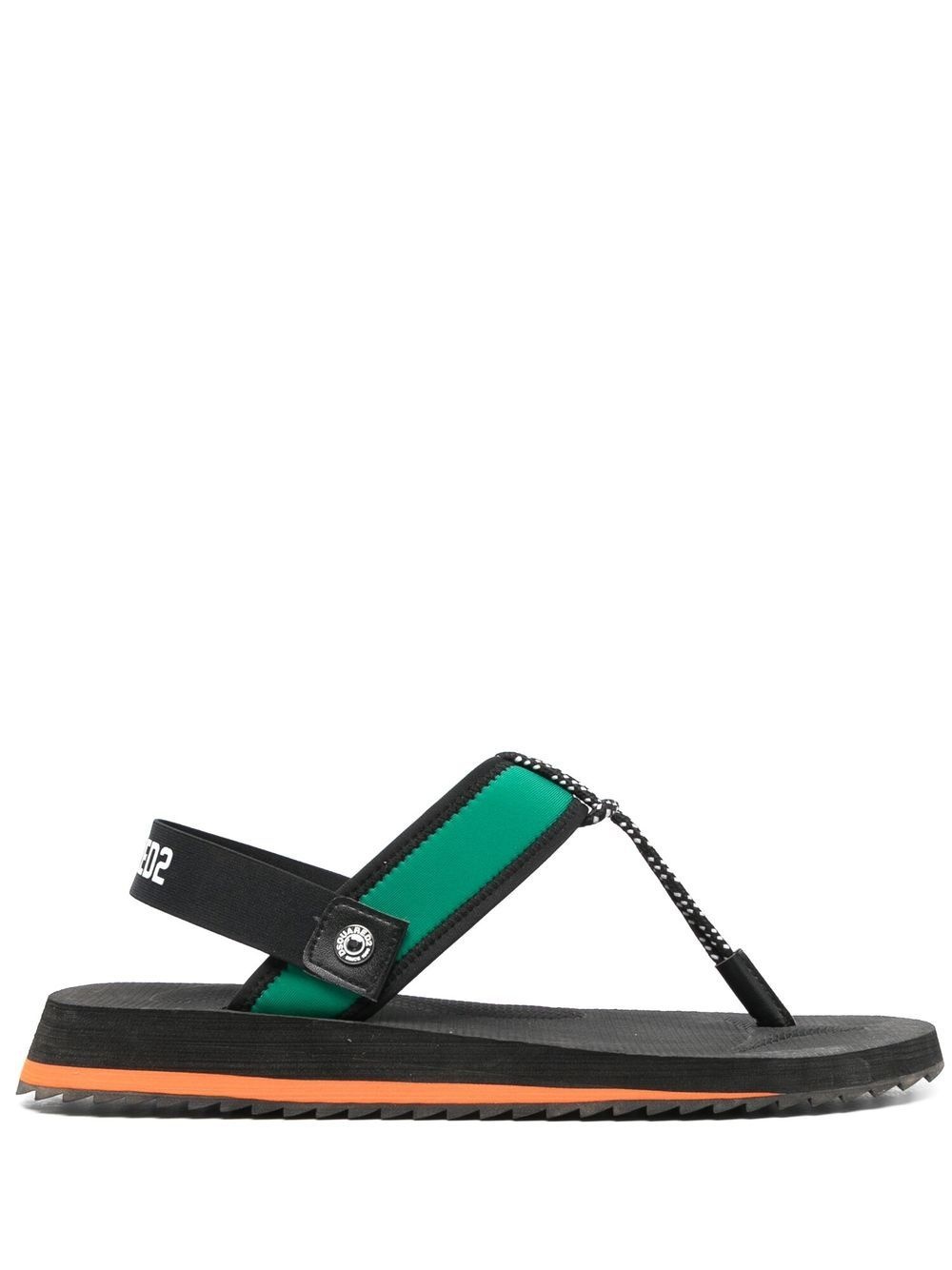 sling-back open sandals - 1