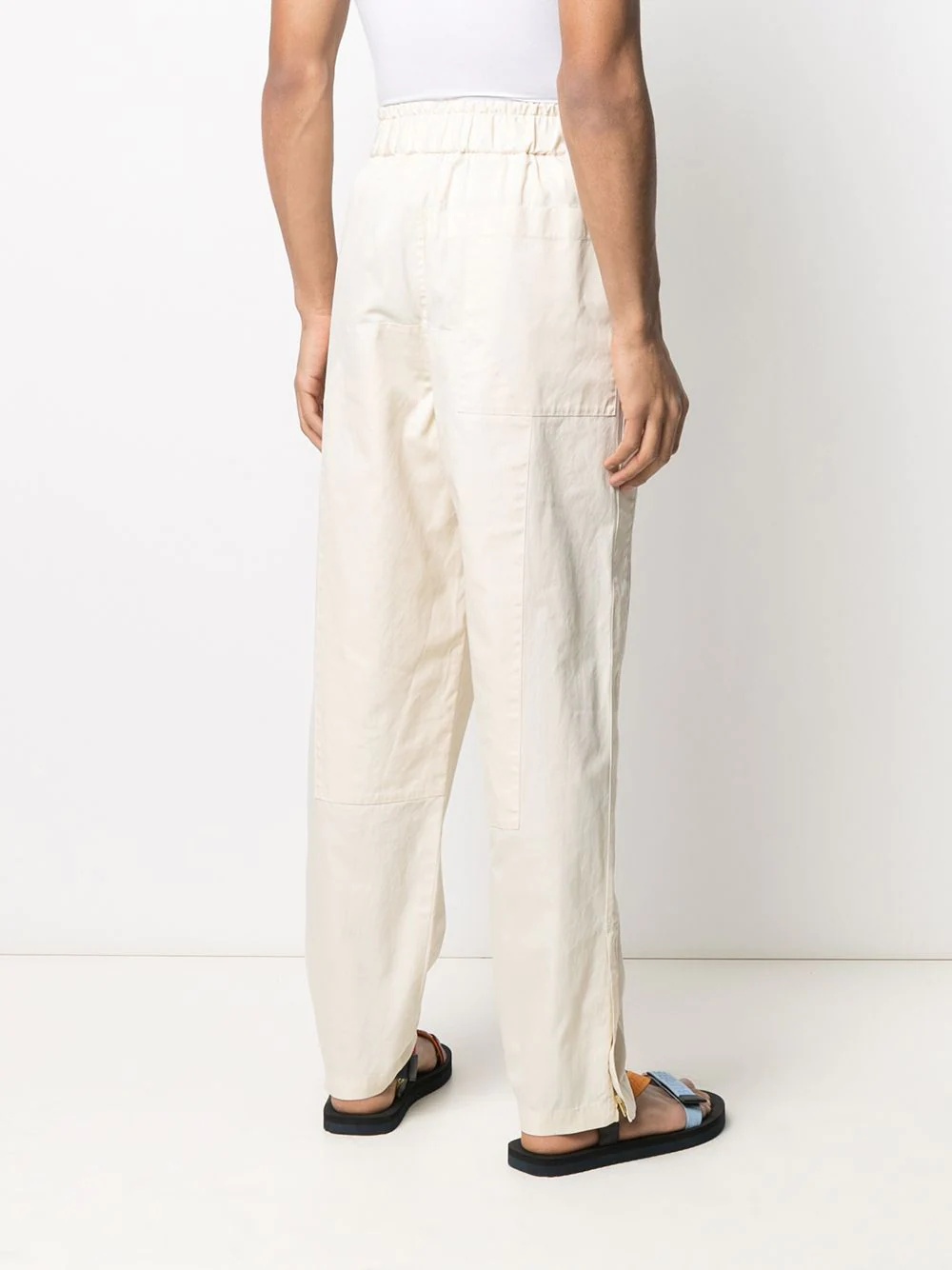 straight-leg pull-on trousers - 4