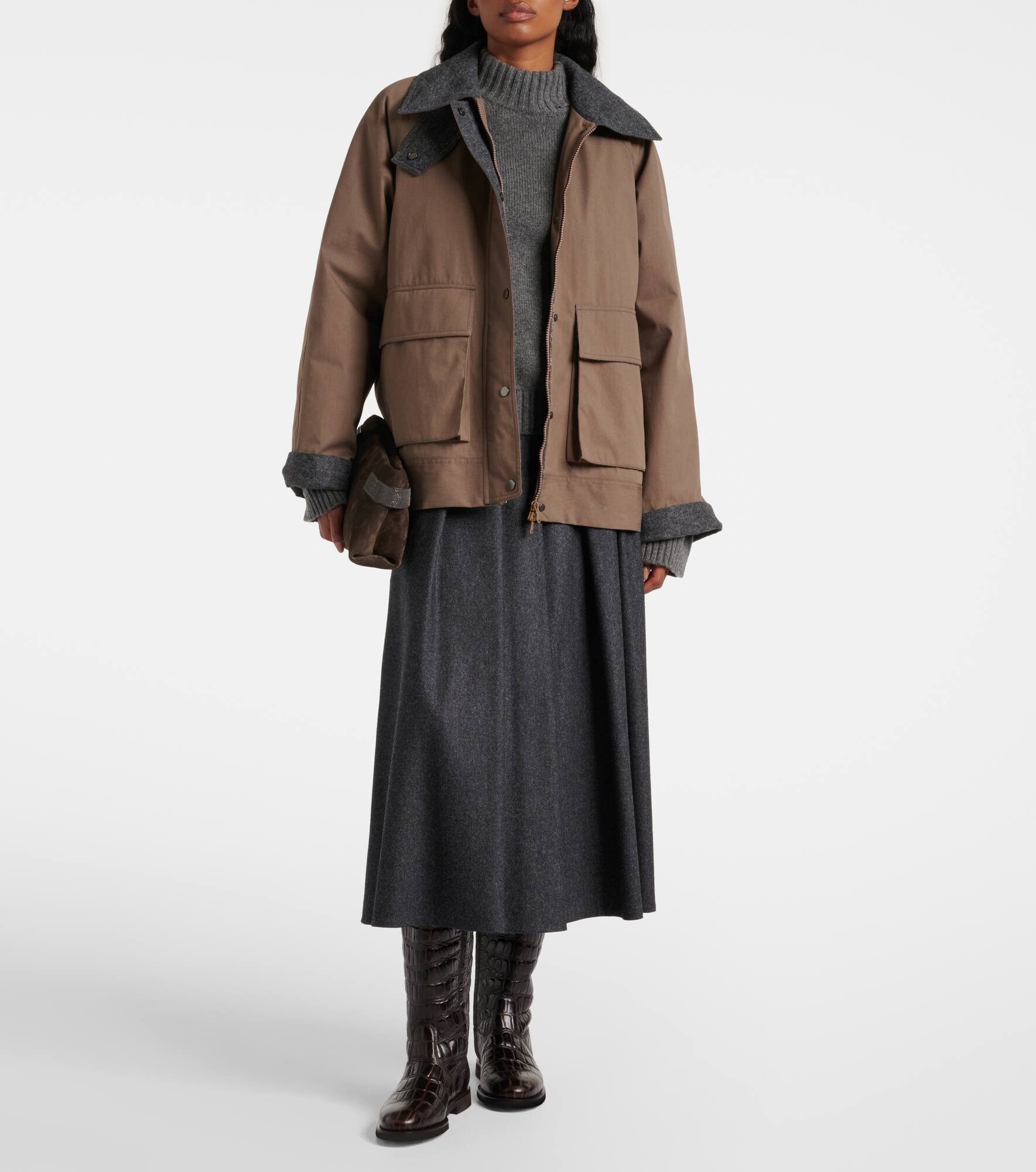 Cotton-blend jacket - 2