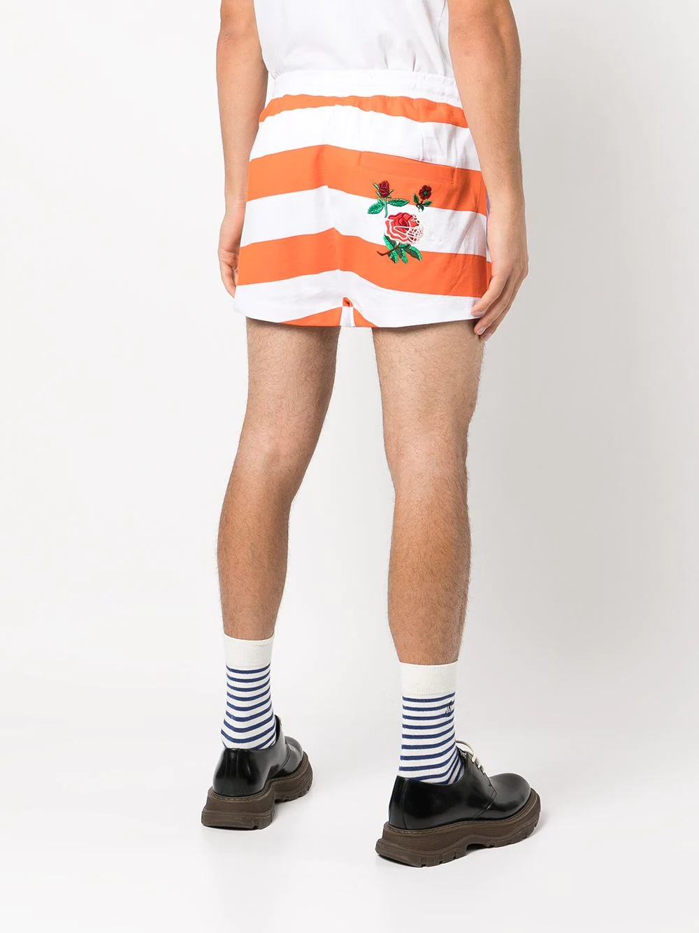 Sailor striped front-pouch shorts - 5