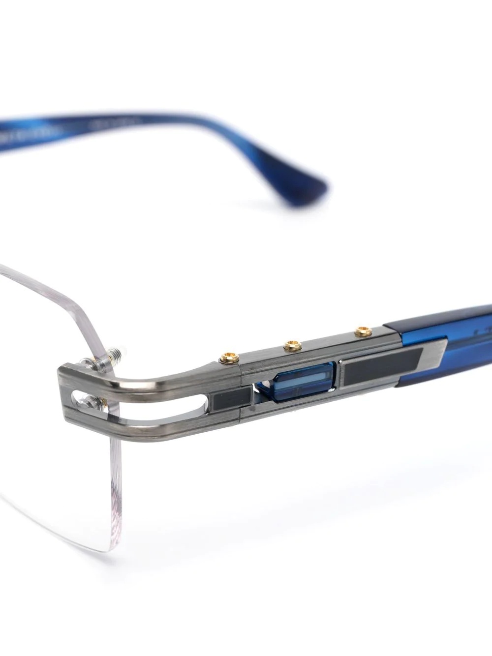 rimless square-frame glasses - 3