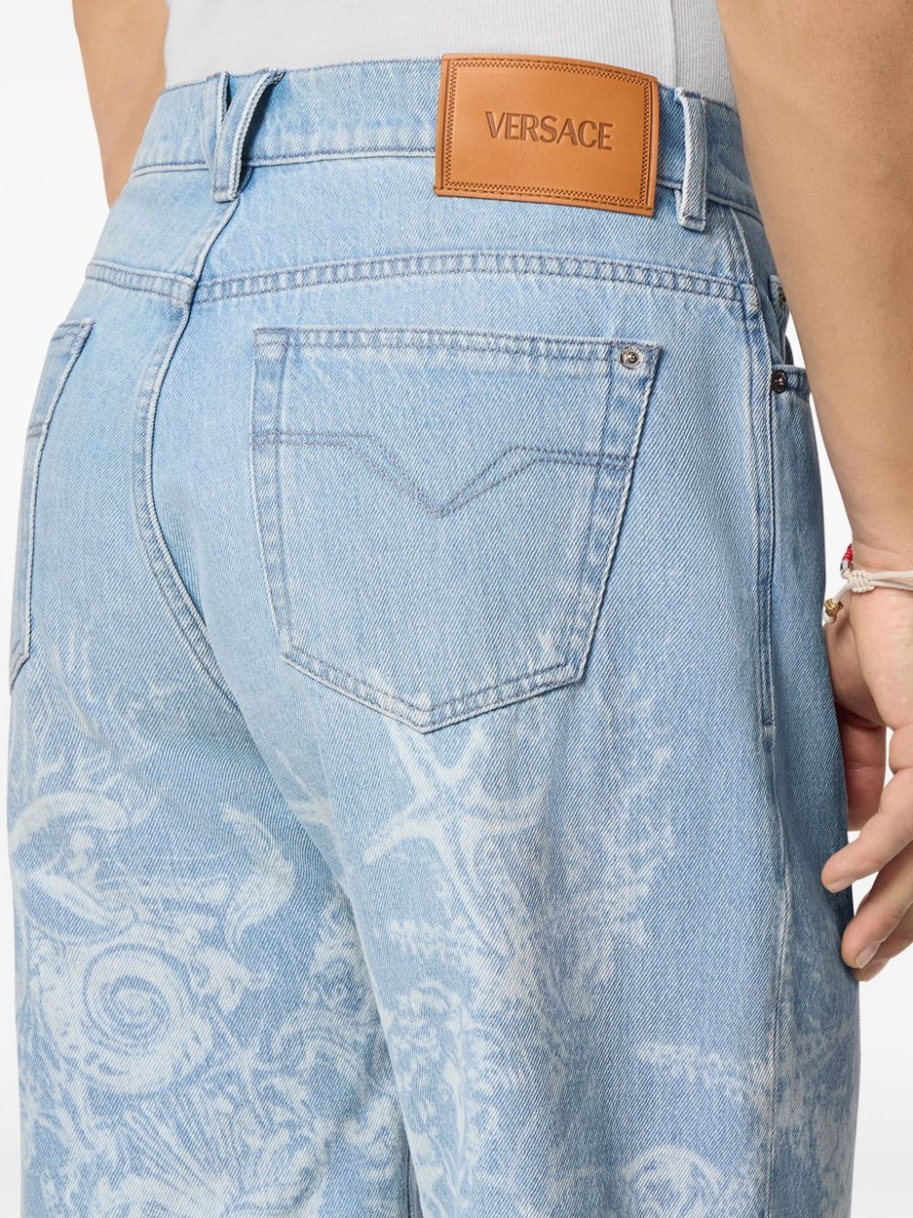 Barocco Sea denim shorts - 5