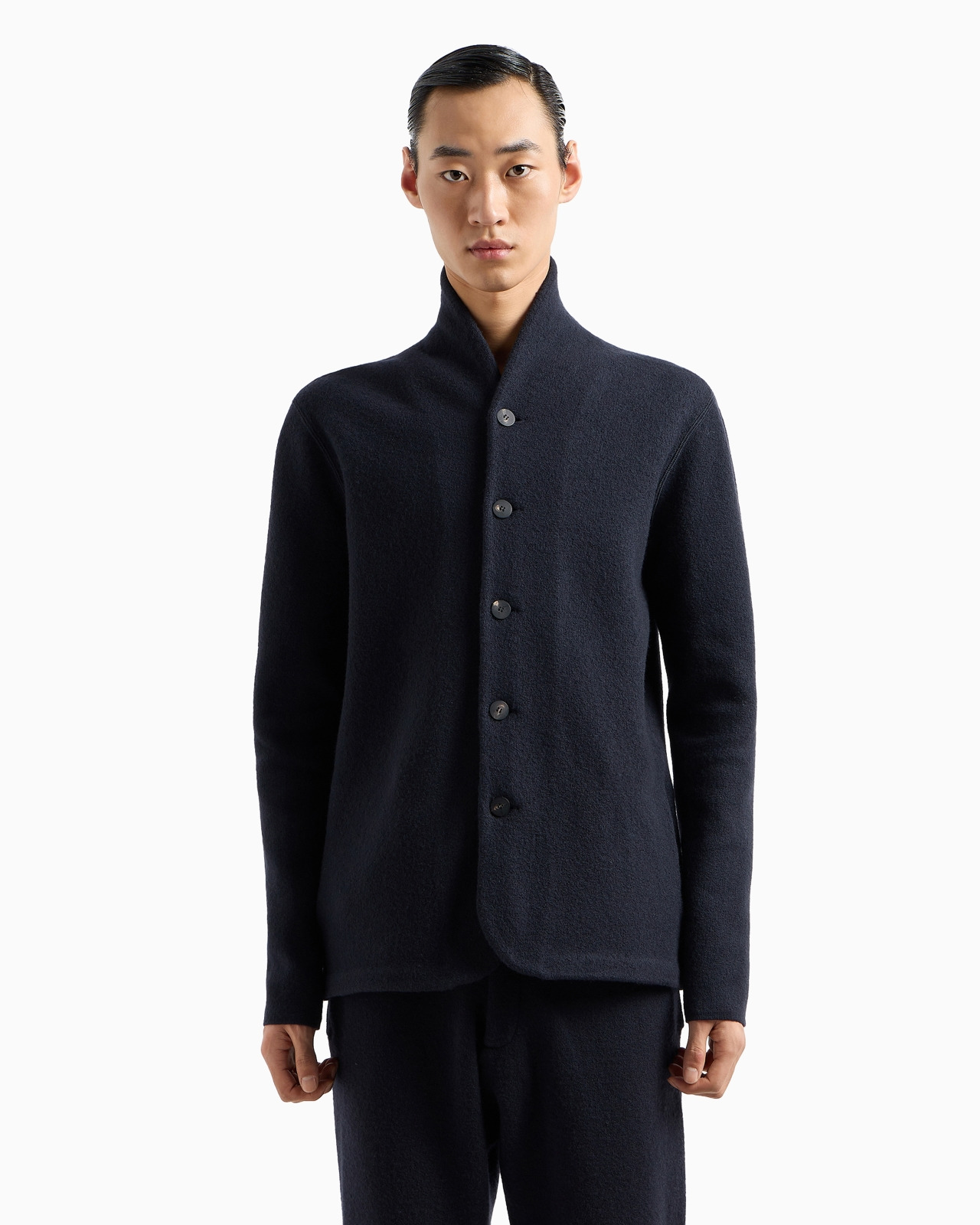 Icon plain-knit virgin-wool jacket - 2